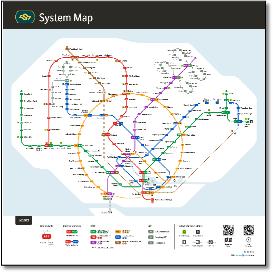 Singaport MRT/LRT map 2020
